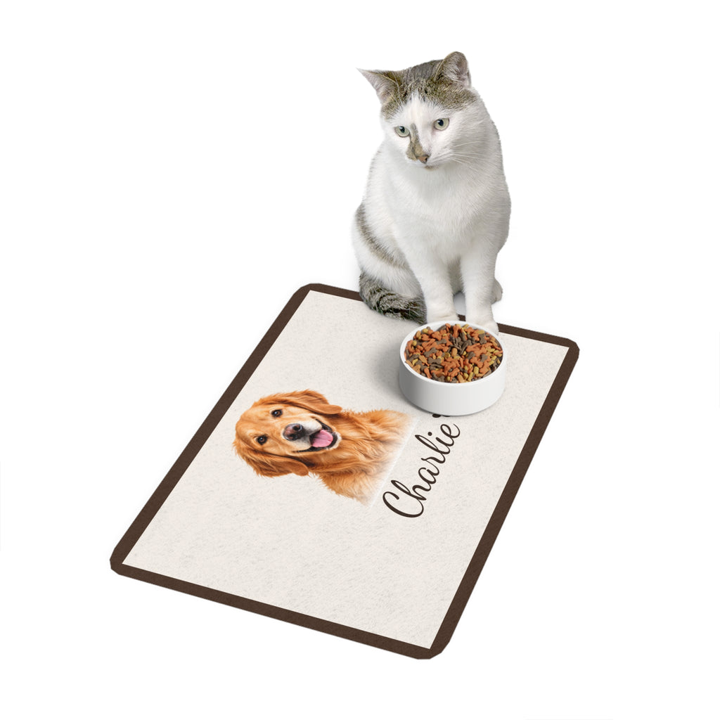 Personalized Pet Photo Feeding Mat