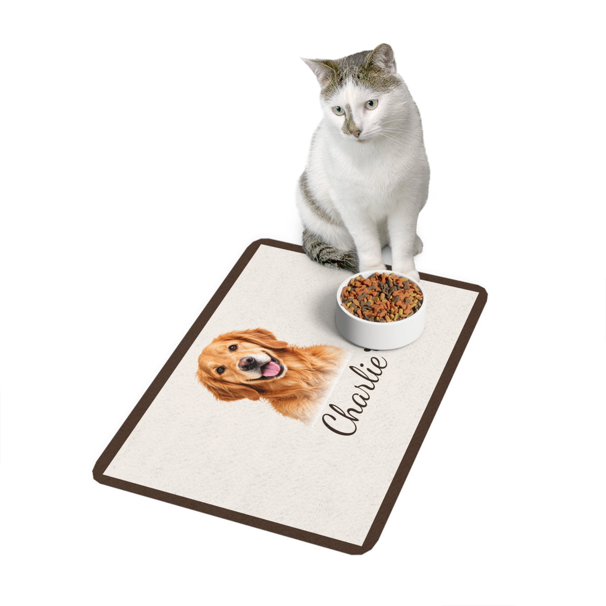 Personalized Pet Photo Feeding Mat