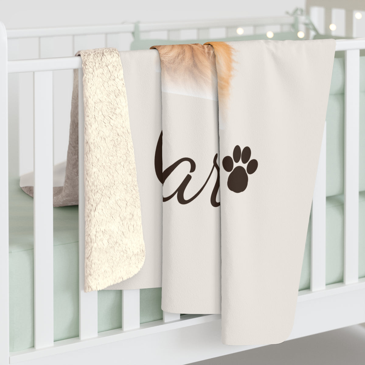 Personalized Pet Photo Sherpa Blanket