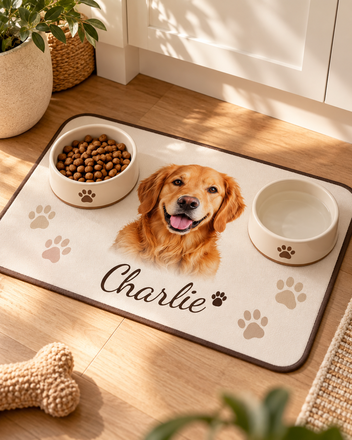 Personalized Pet Photo Feeding Mat