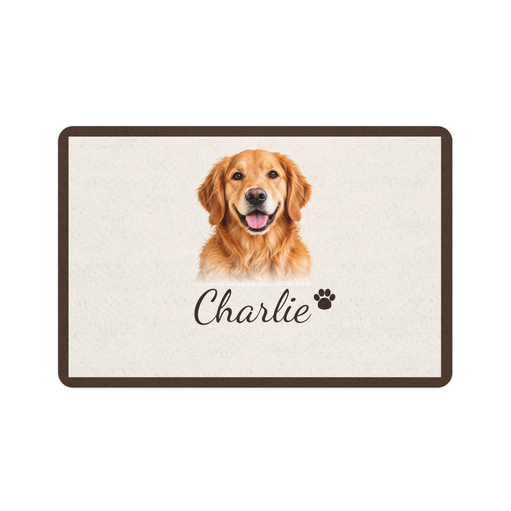 Personalized Pet Photo Feeding Mat