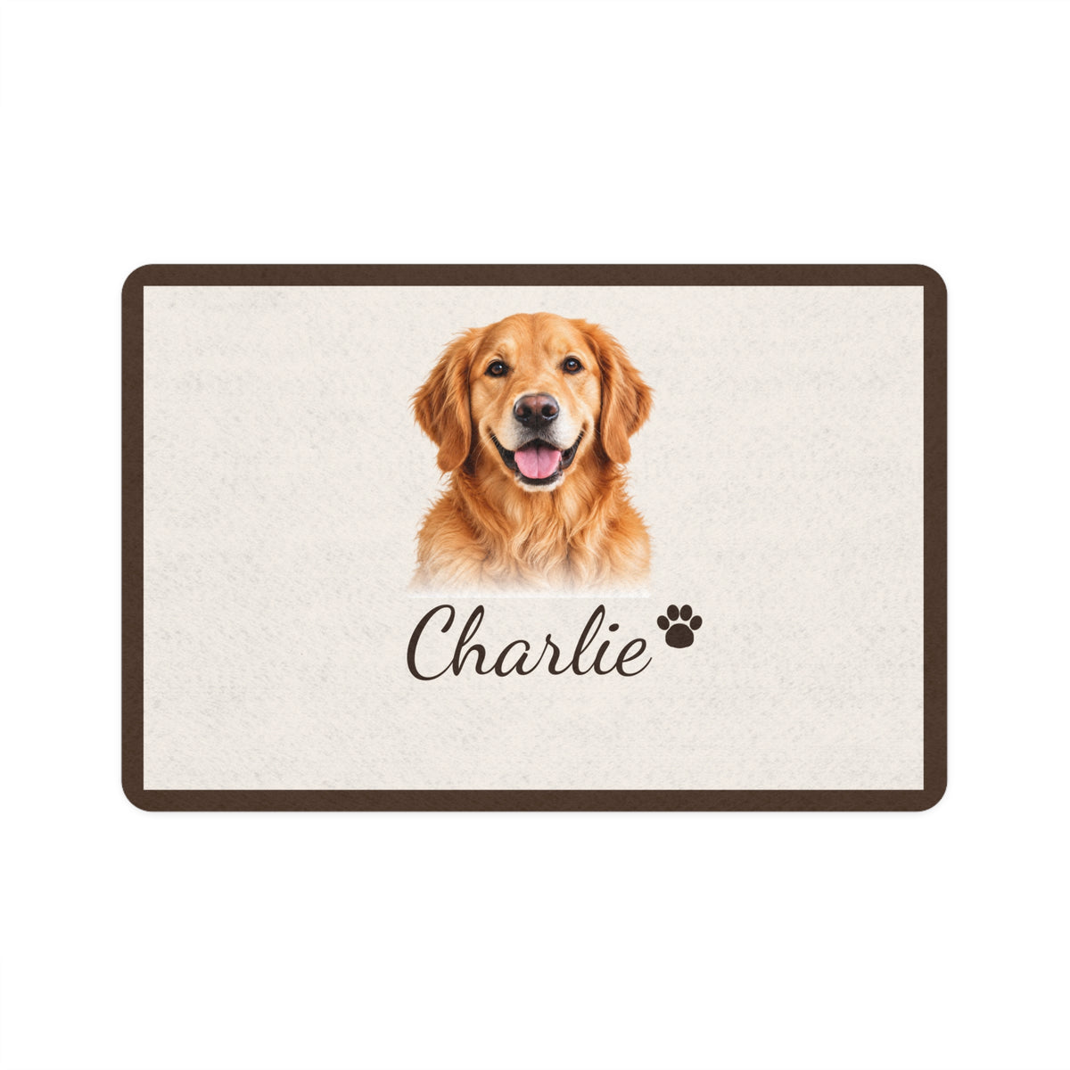 Personalized Pet Photo Feeding Mat