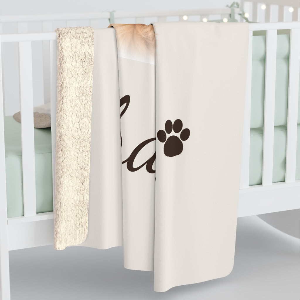 Personalized Pet Photo Sherpa Blanket