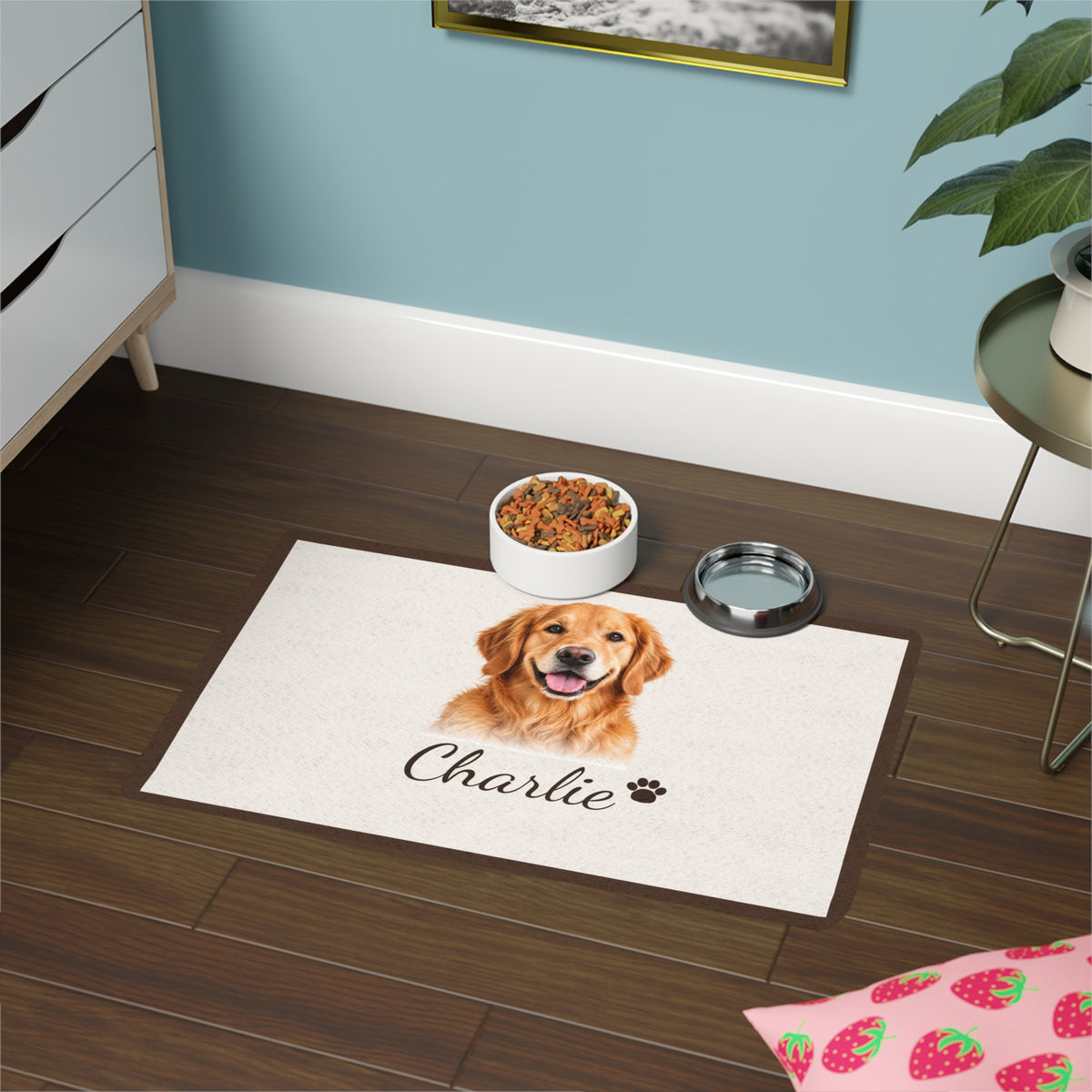 Personalized Pet Photo Feeding Mat